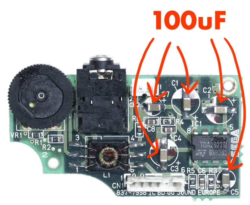 Game Gear Ceramic Recap Kit