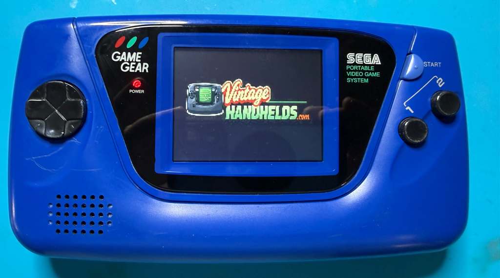 Pre Build Sega Clean Screen Game Gear -OEM Blue Used Shell