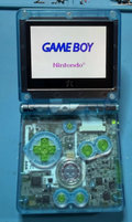 Gameboy Advance SP *Glass Screen & New Battery* New Speaker And Clean Amp