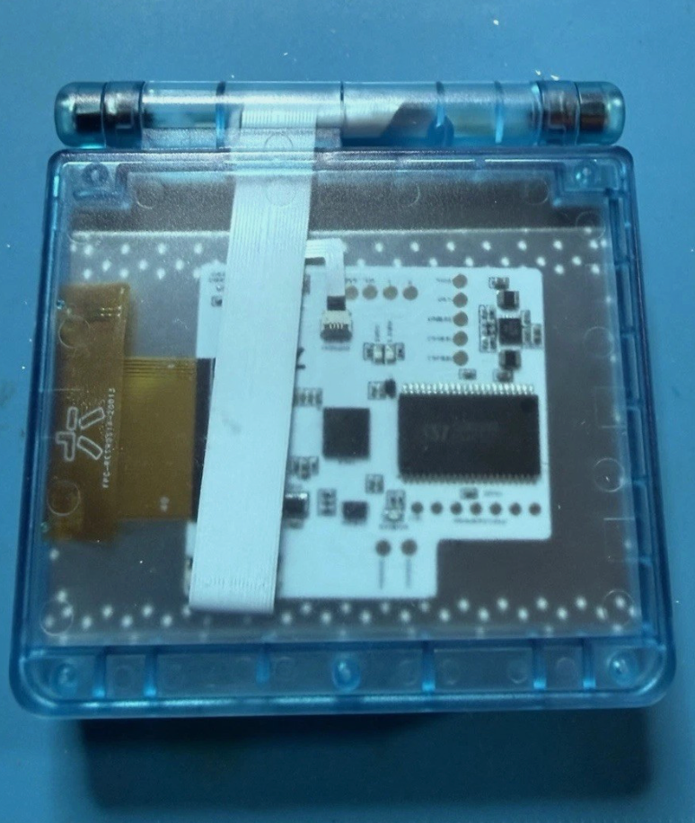 Gameboy Advance SP *Glass Screen & New Battery* New Speaker And Clean Amp