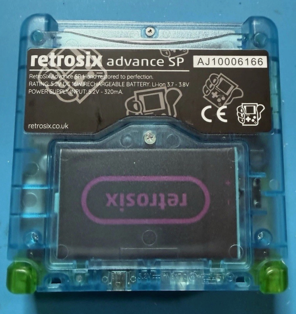 Gameboy Advance SP *Glass Screen & New Battery* New Speaker And Clean Amp