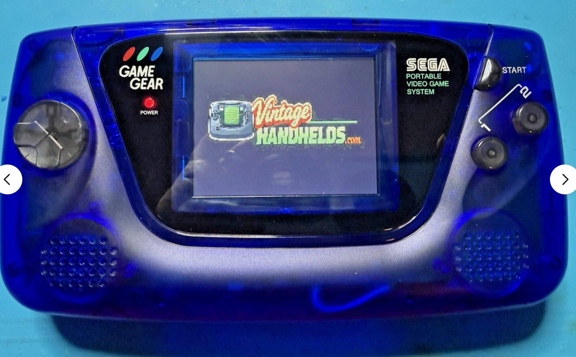 Pre Build Sega Clean Screen Game Gear -Sapphire Blue Translucent