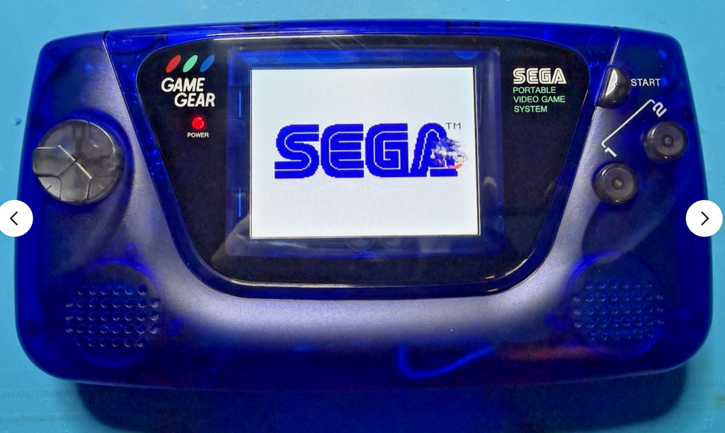 Pre Build Sega Clean Screen Game Gear -Sapphire Blue Translucent