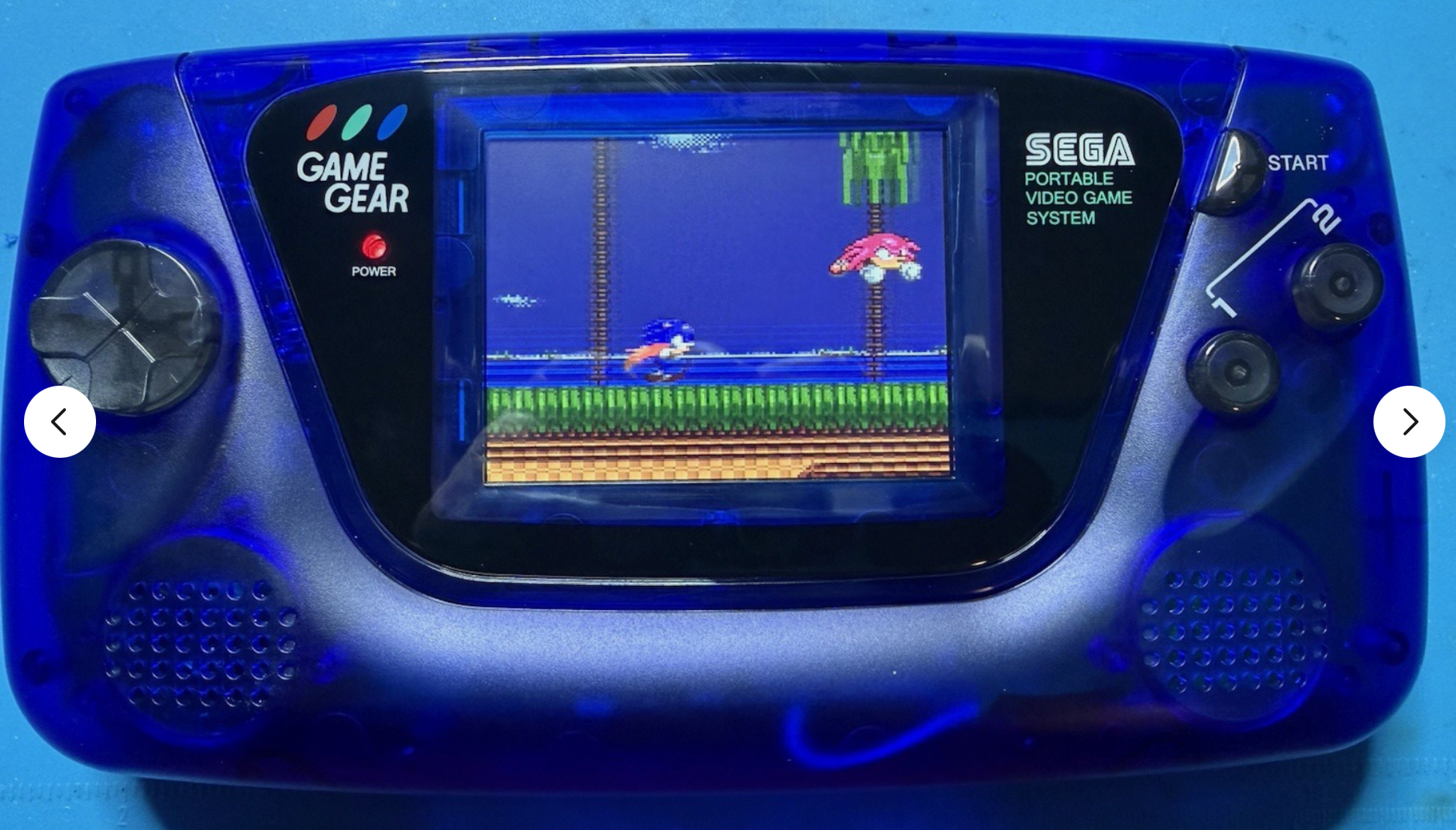 Pre Build Sega Clean Screen Game Gear -Sapphire Blue Translucent