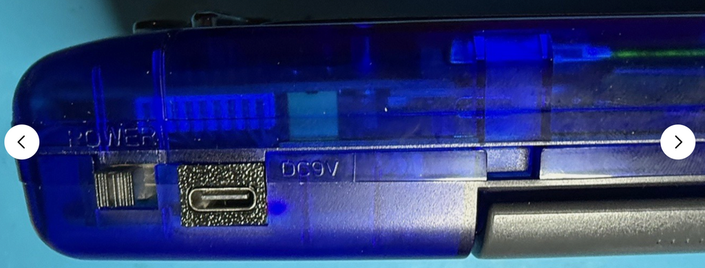 Pre Build Sega Clean Screen Game Gear -Sapphire Blue Translucent