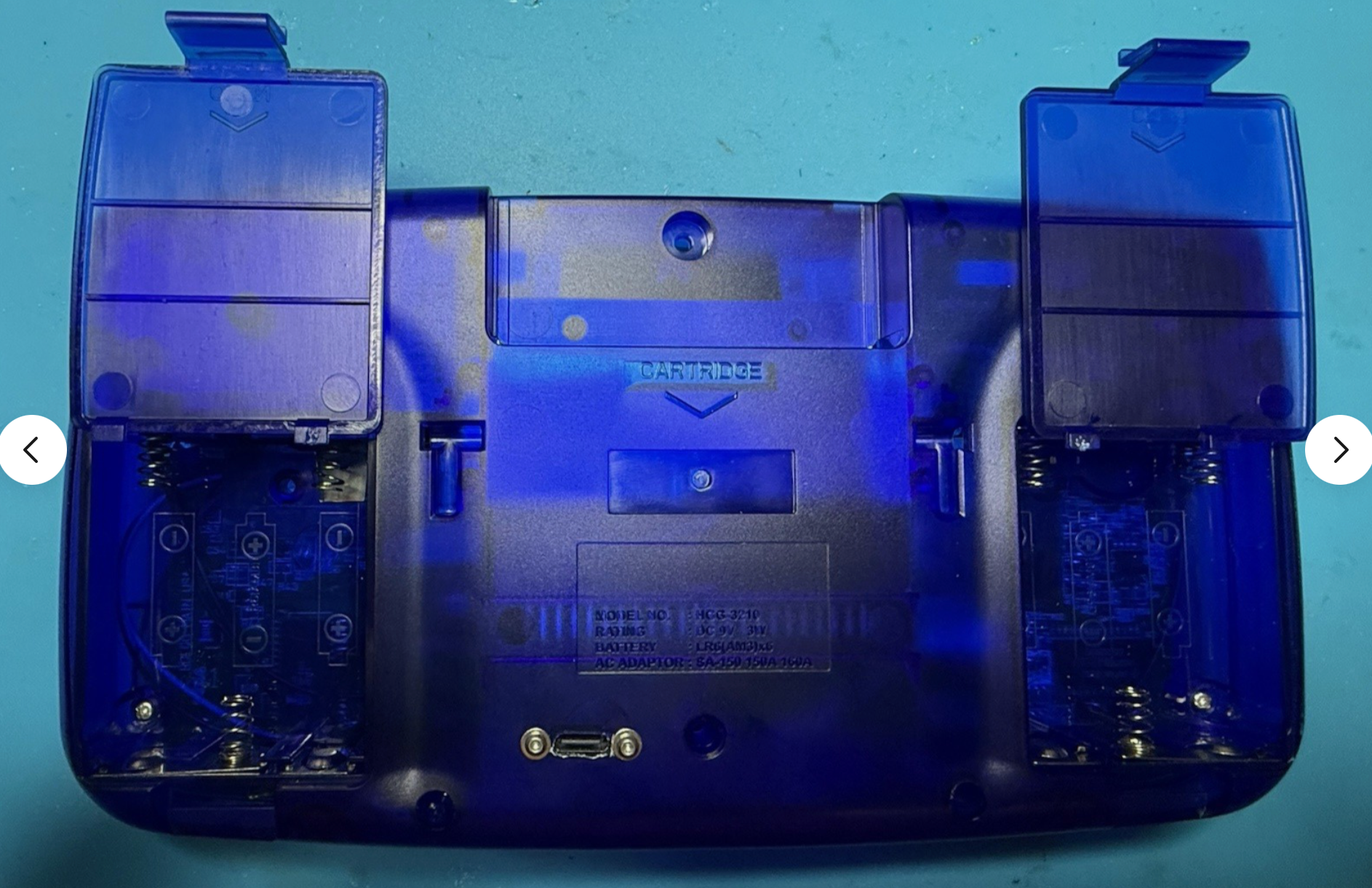 Pre Build Sega Clean Screen Game Gear -Sapphire Blue Translucent