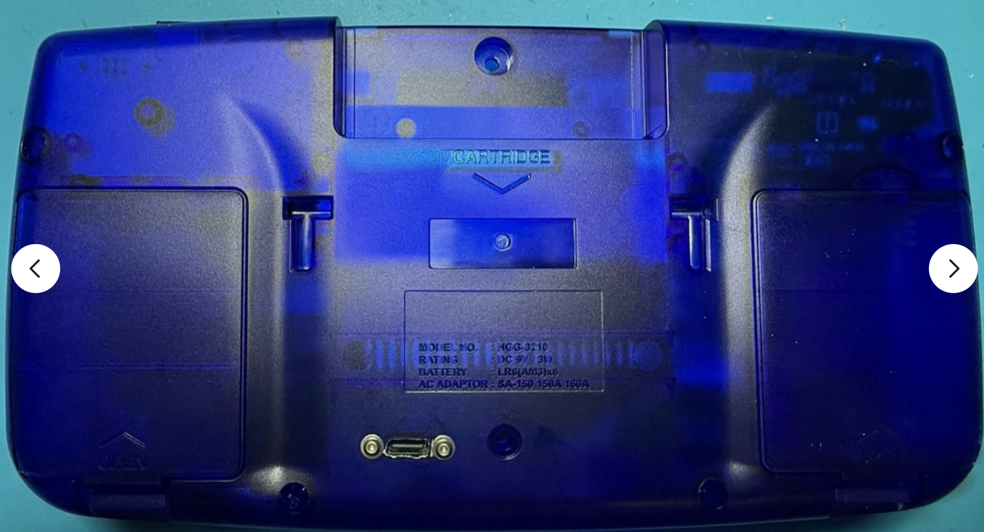 Pre Build Sega Clean Screen Game Gear -Sapphire Blue Translucent